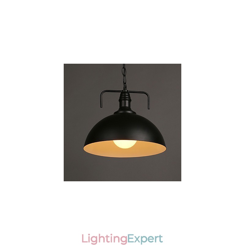 Nordic American Country Industrial Semicircle Fashion Wrought Iron Single Head Droplight
