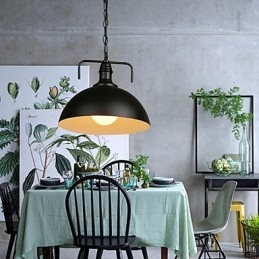 Nordic American Country Industrial Semicircle Fashion Wrought Iron Single Head Droplight