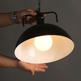 Nordic American Country Industrial Semicircle Fashion Wrought Iron Single Head Droplight