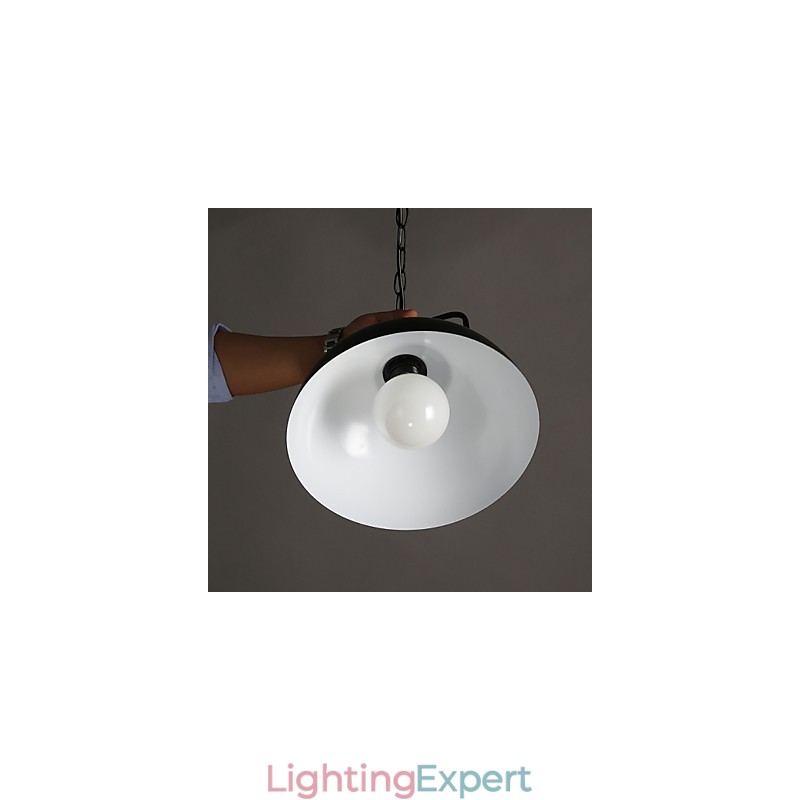 Nordic American Country Industrial Semicircle Fashion Wrought Iron Single Head Droplight