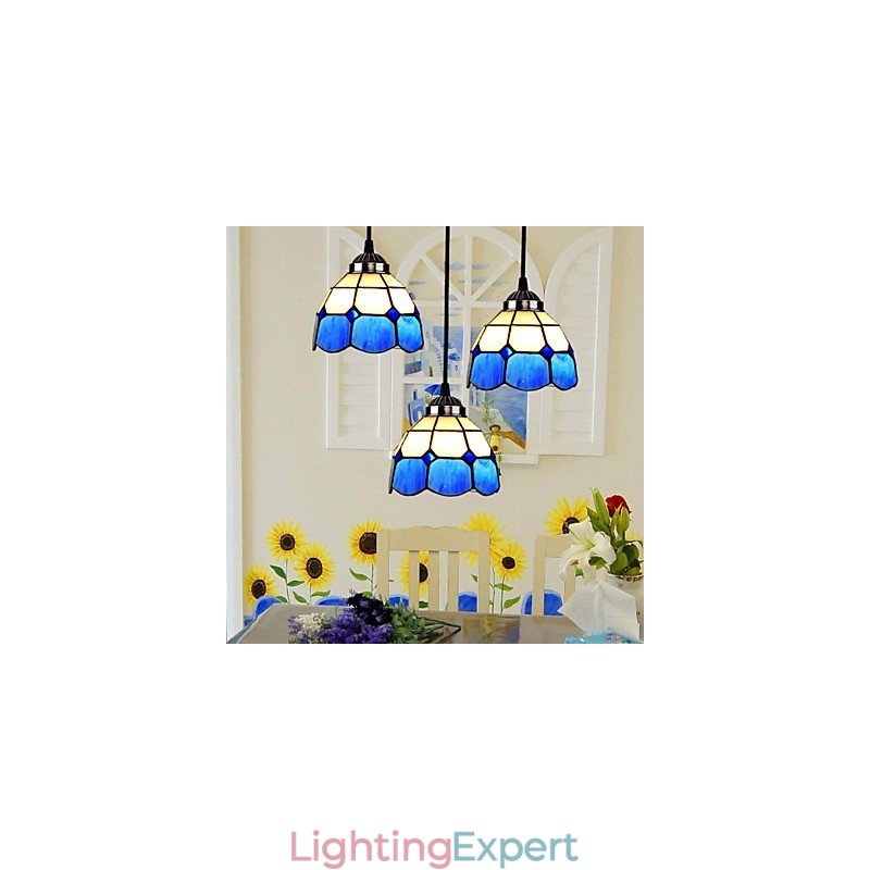 European Contracted Droplight Glass Lampshade Lamps And Lanterns Of The Mediterranean