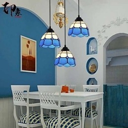 European Contracted Droplight Glass Lampshade Lamps And Lanterns Of The Mediterranean