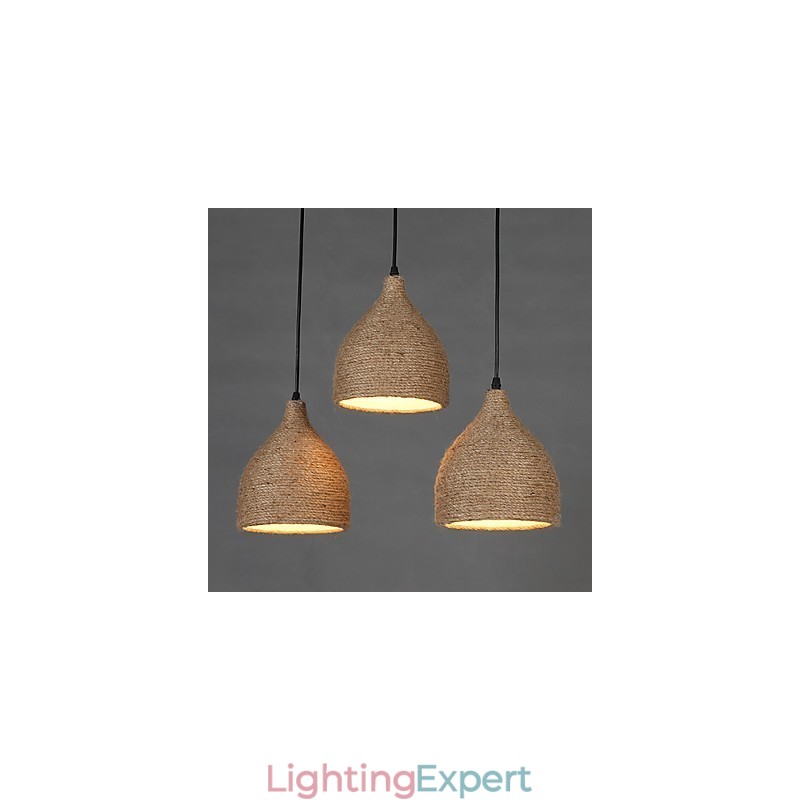 Country Lofts Restoring Ancient Ways Hemp Rope Single Head Small Droplight Lamp