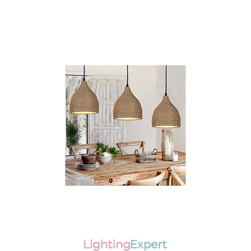 Country Lofts Restoring Ancient Ways Hemp Rope Single Head Small Droplight Lamp