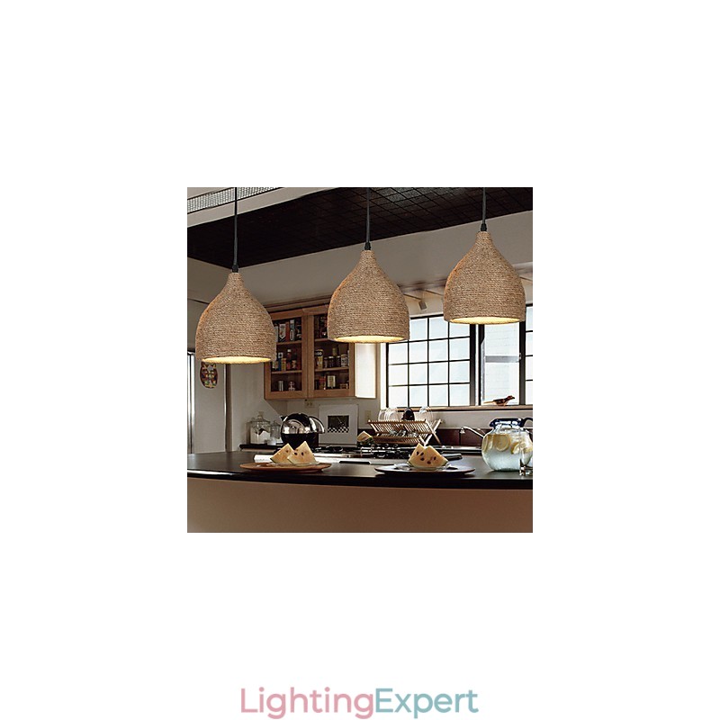 Country Lofts Restoring Ancient Ways Hemp Rope Single Head Small Droplight Lamp