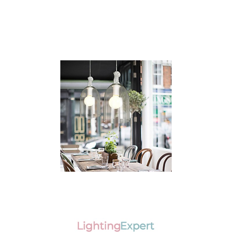 The Cartoon Dog Droplight Taipei Rural Glass Individuality Creative Small Droplight Lamp