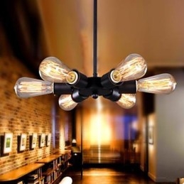 American Country Industrial Wind Six Head Ferris Wheel Droplight