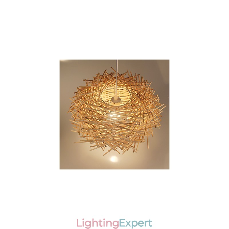 European and American Denss Rattan Weaving Chandelier