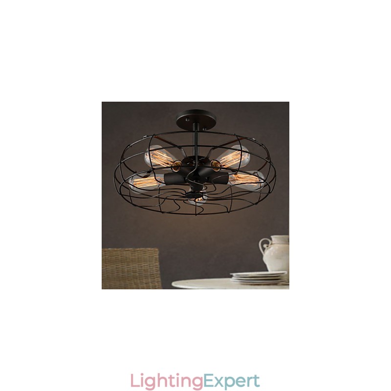 The American Country Industrial Designer Lamp Personalized Lamp European Retro Fan Ceiling Lamps