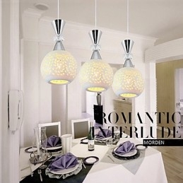 3 Heads Pendant Light Modern Contemporary Metal