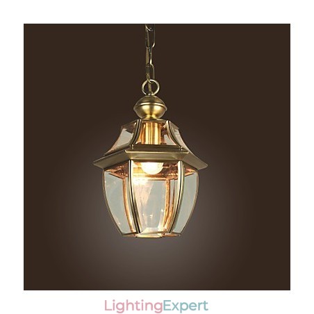 Traditional Classic Lantern Mini Style Electroplated Pendant Light