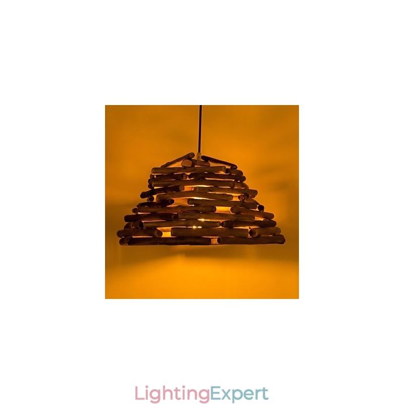 Retro Classic Wooden Ceiling Lights Simple Pendant Lamps Cafe Pendant Lamp