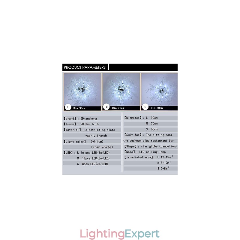 G4 Mitated Crystal Lamp Pendant Light Stainless Steel Dia 90CM