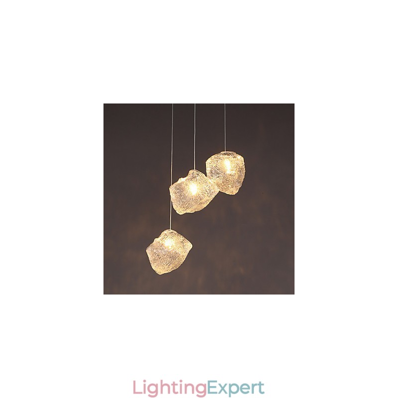 Contemporary And Contracted Art Glass Irregular Meals Chandelier Ice Crystal Chandelier