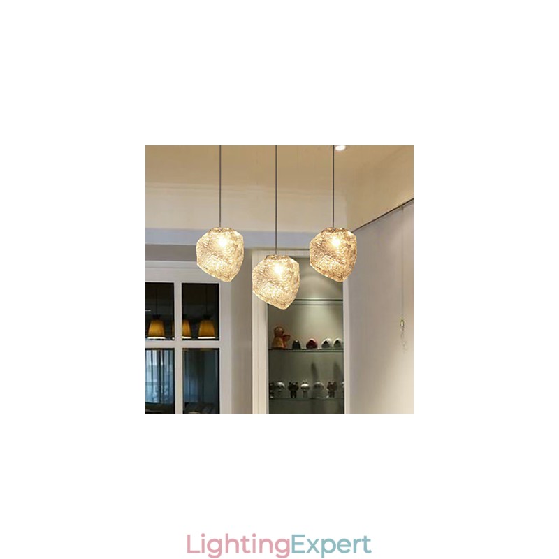 Contemporary And Contracted Art Glass Irregular Meals Chandelier Ice Crystal Chandelier