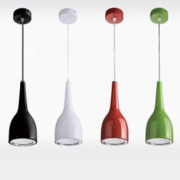 Modern Contemporary Globe Painting Metal Pendant Light
