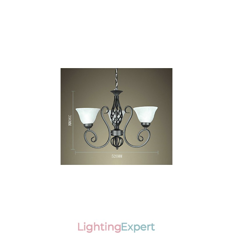 Jane The Chandelier Is Contracted Wrought Iron Creative European Style Decorative Lighting Lamps