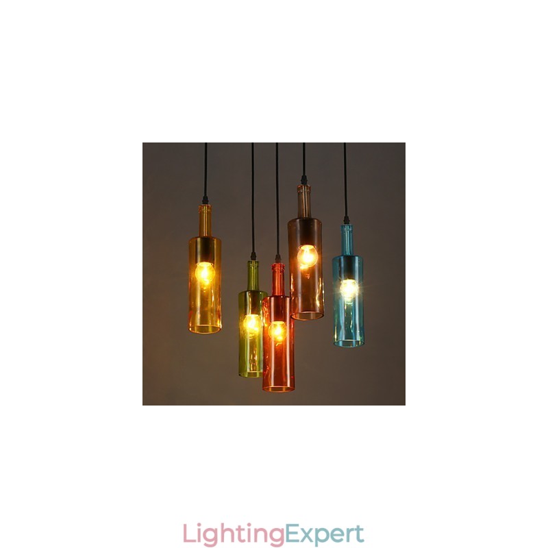 Diffuse Light Color Restoring Ancient Ways Bottle Droplight Pendant Light