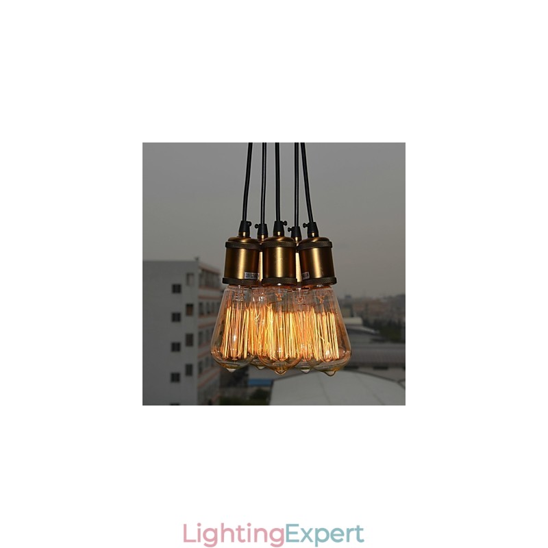 Country Electroplated Metal Flush Mount