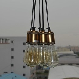 Country Electroplated Metal Flush Mount
