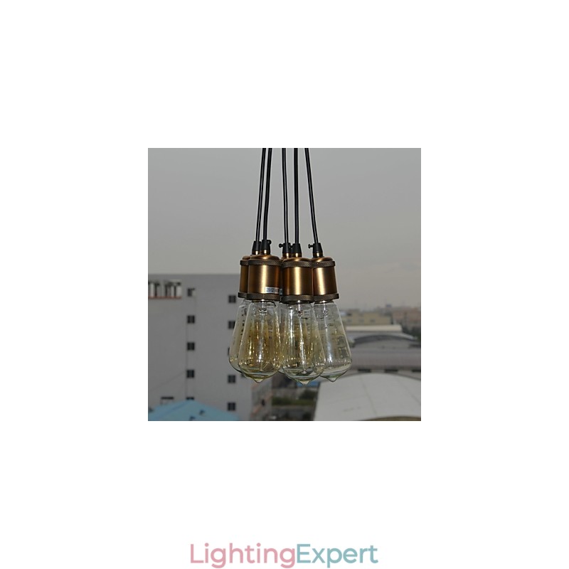 Country Electroplated Metal Flush Mount