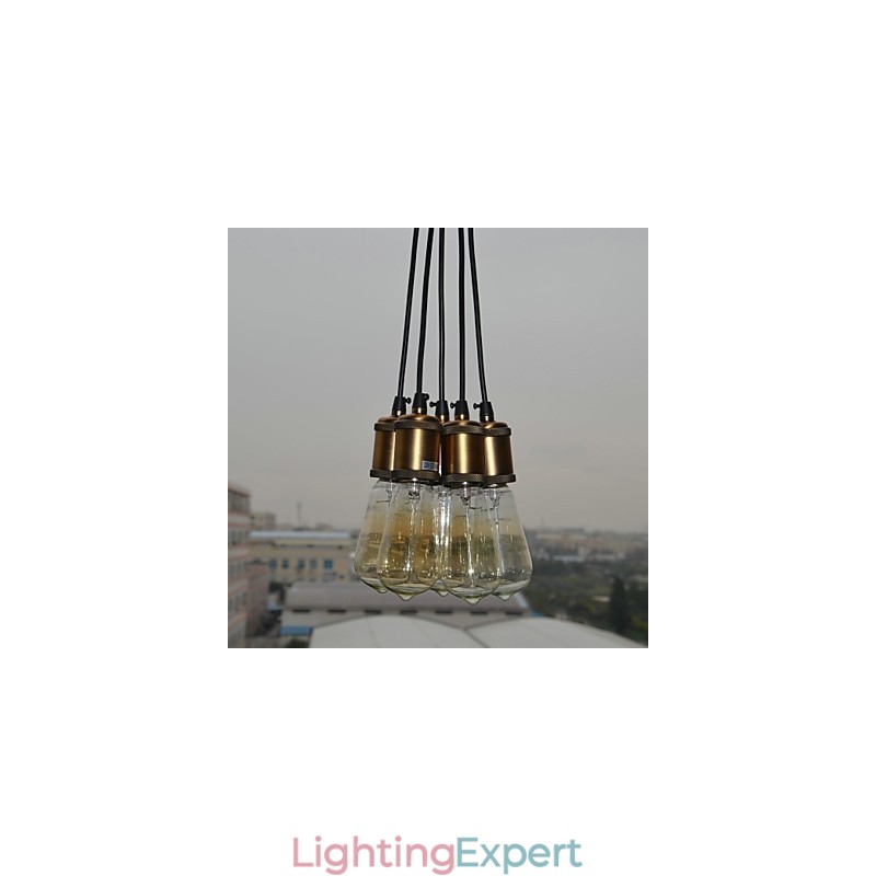 Country Electroplated Metal Flush Mount