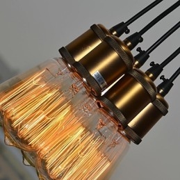 Country Electroplated Metal Flush Mount
