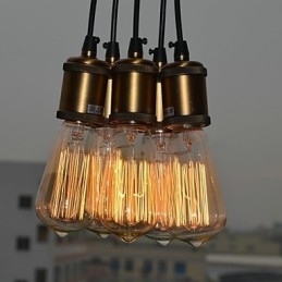 Country Electroplated Metal Flush Mount