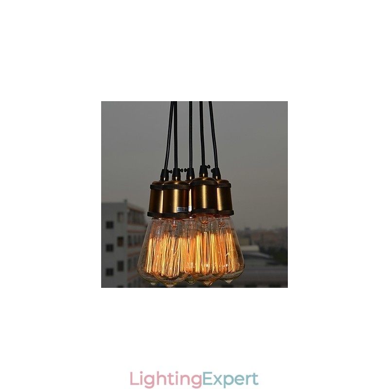Country Electroplated Metal Flush Mount