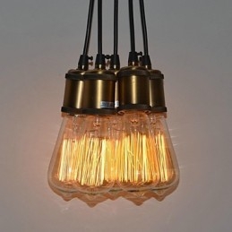 Country Electroplated Metal Flush Mount