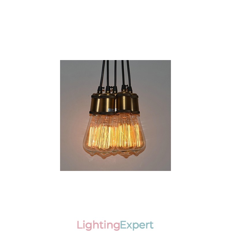 Country Electroplated Metal Flush Mount