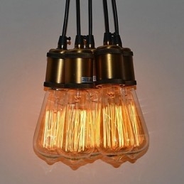 Country Electroplated Metal Flush Mount