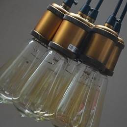Country Electroplated Metal Flush Mount