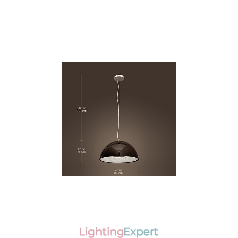 Modern Contemporary Bowl Mini Style Painting Pendant Light