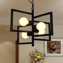 Vintage Country Painting Metal Pendant Light Garage