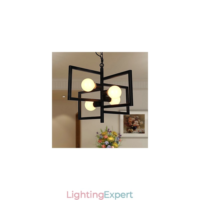 Vintage Country Painting Metal Pendant Light Garage