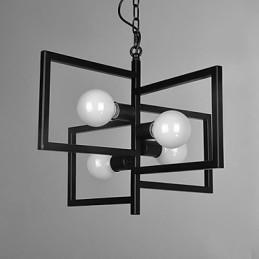 Vintage Country Painting Metal Pendant Light Garage