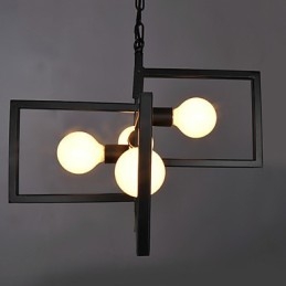 Vintage Country Painting Metal Pendant Light Garage