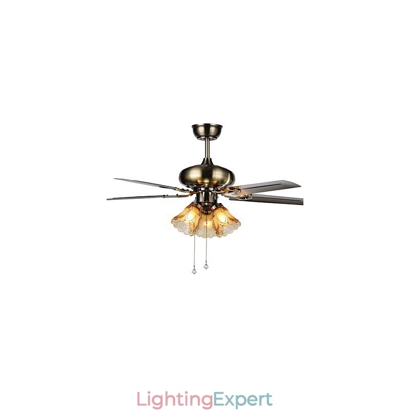 Ceiling Fans Luxe Eco Modern Ceiling Fan With Light 42 Inch Blades Brushed Steel Finish