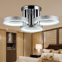 Chandelier Modern Silver 3 Lights