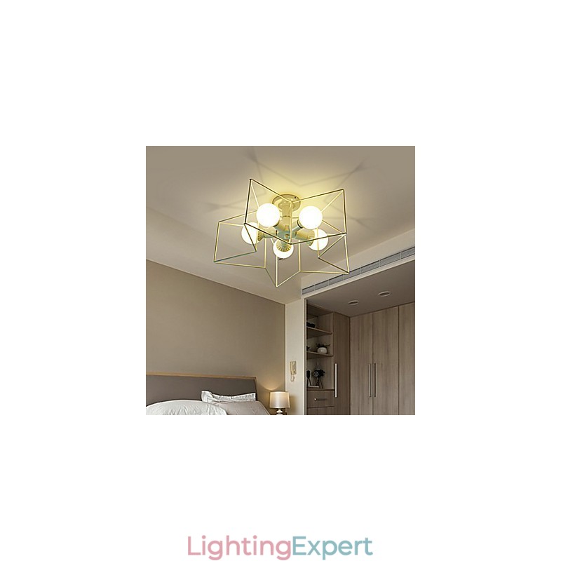 3W Vintage Country Painting Metal Pendant Light Garage