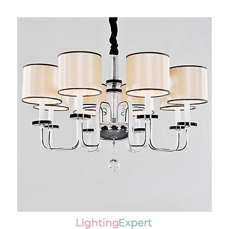 Modern Contemporary Crystal Chrome Metal Chandelier Modern Contemporary Crystal Chrome Metal Chandelier