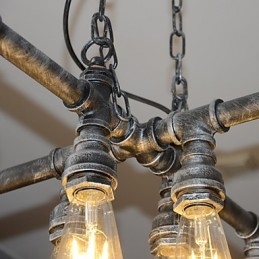 Loft Lamp Is Acted The Role Of Creative Industrial Wind Restoring Ancient Ways Conduit Droplight