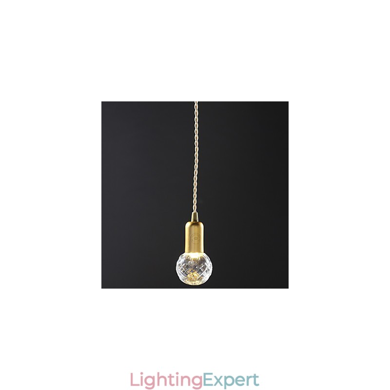 Modern Contemporary Vintage Mini Style Gold Metal Pendant Light