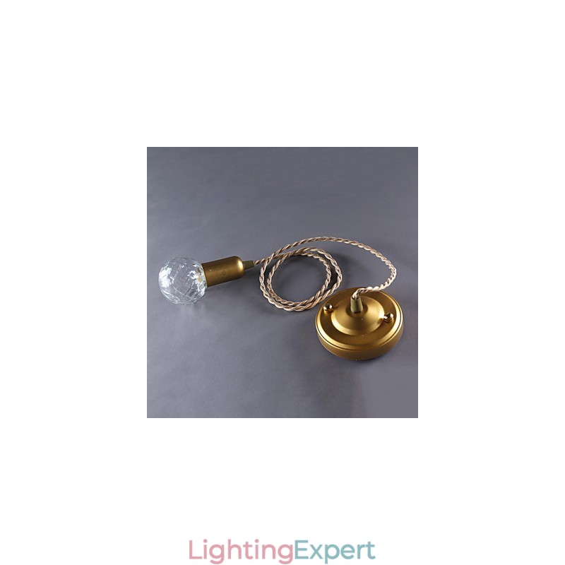 Modern Contemporary Vintage Mini Style Gold Metal Pendant Light