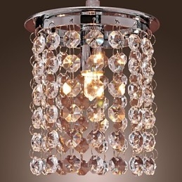 Modern Contemporary Crystal Mini Style Electroplated Pendant Light