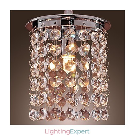 Modern Contemporary Crystal Mini Style Electroplated Pendant Light Modern Contemporary Crystal Mini Style Electroplated Pendant Light
