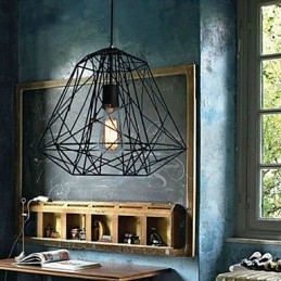 Vintage Retro Painting Metal Pendant Light Garage
