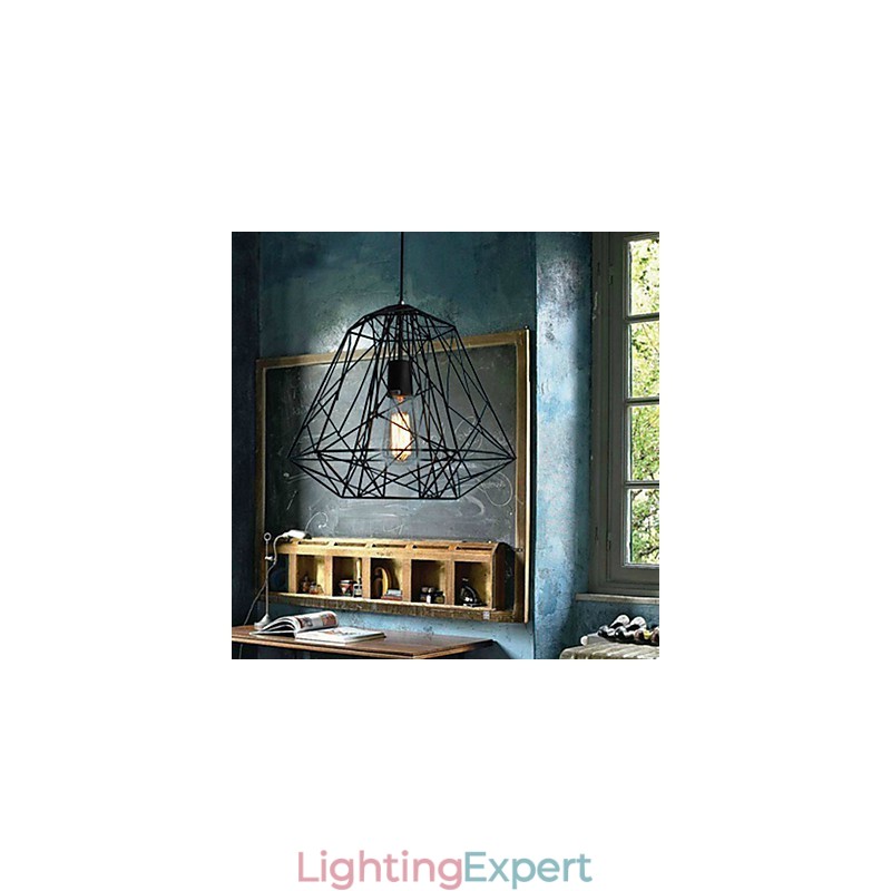 Vintage Retro Painting Metal Pendant Light Garage