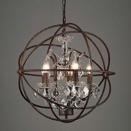 Chandelier Crystal Traditional Classic Metal